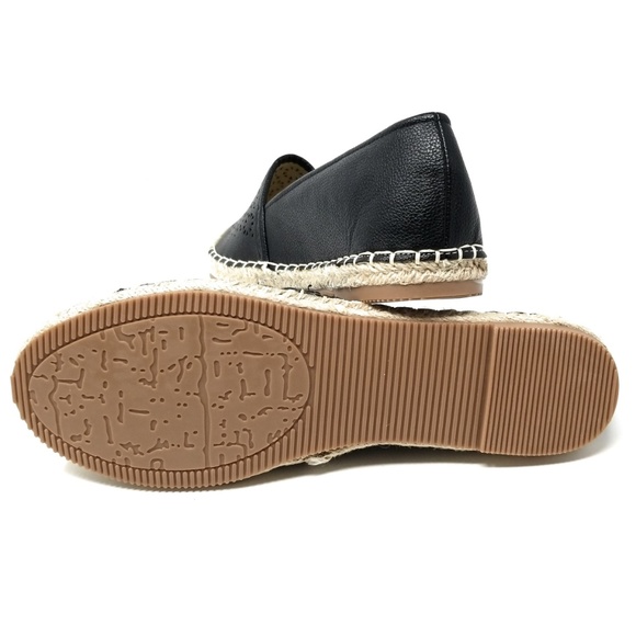 Women's Flat Slip On Espadrilles, E-2818, Black - Picture 4 of 5